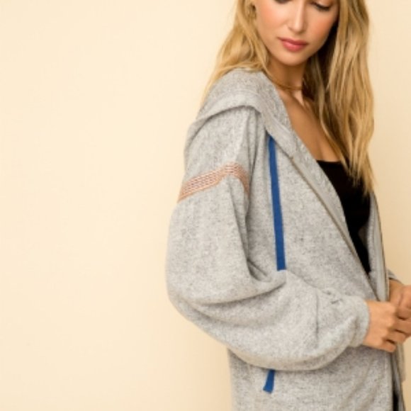Hem and Thread Tops - Hem & Thread Hoodie Zipper Jacket NWT
